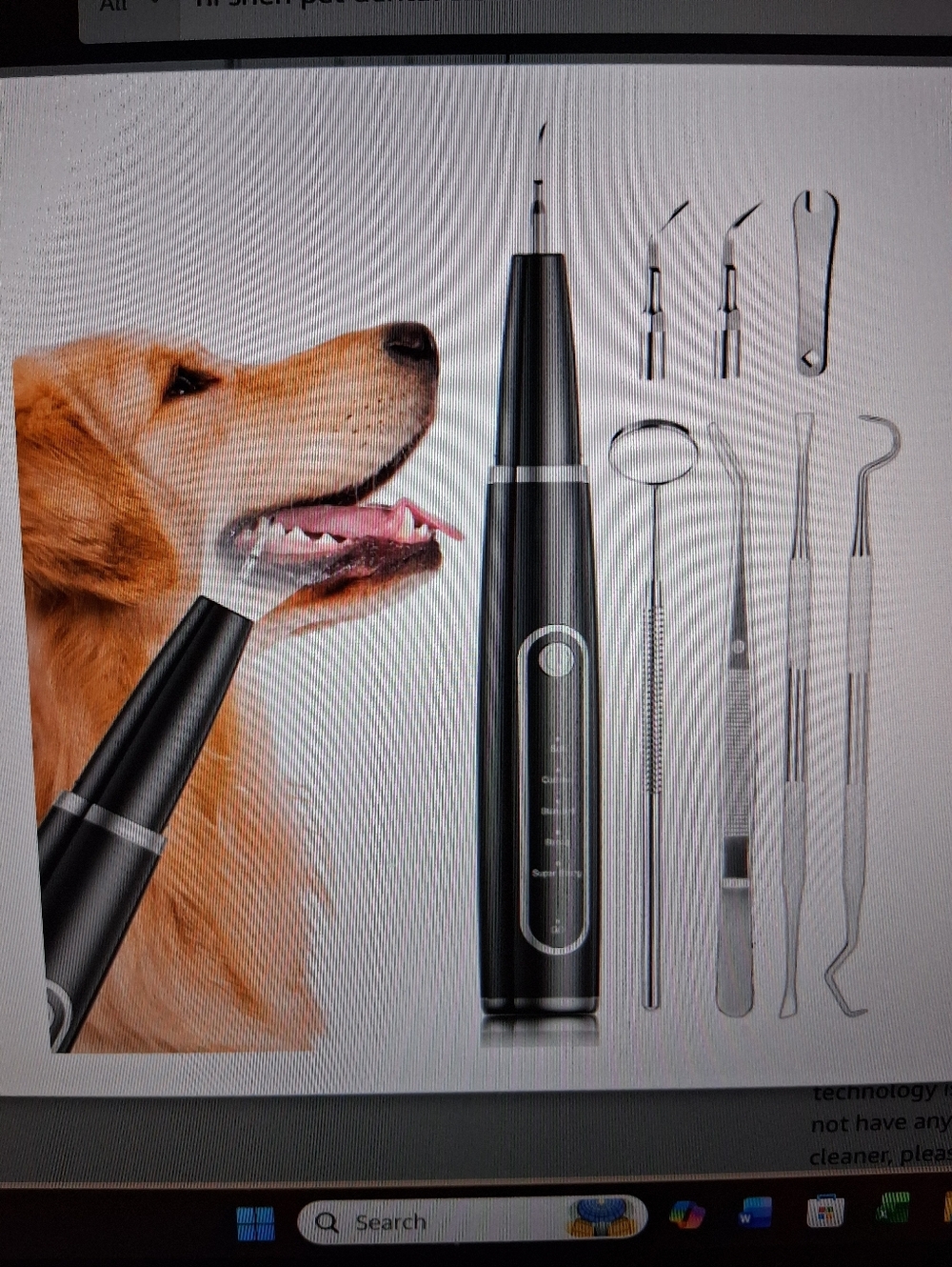 Ni-SHEN Pet Ultrasonic Tartar Remover – Tooth Cleaning‎ Kit
